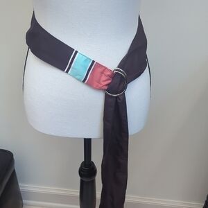 LOFT Women's Scarf Belt with Pink and Blue Accents